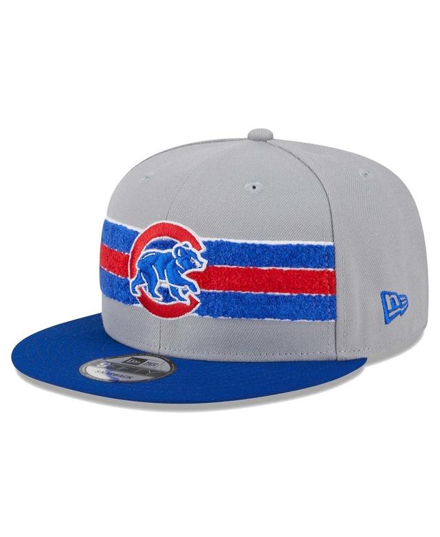 Mens New Era Gray Chicago Cubs Band 9FIFTY Snapback Hat - Gray Product Image