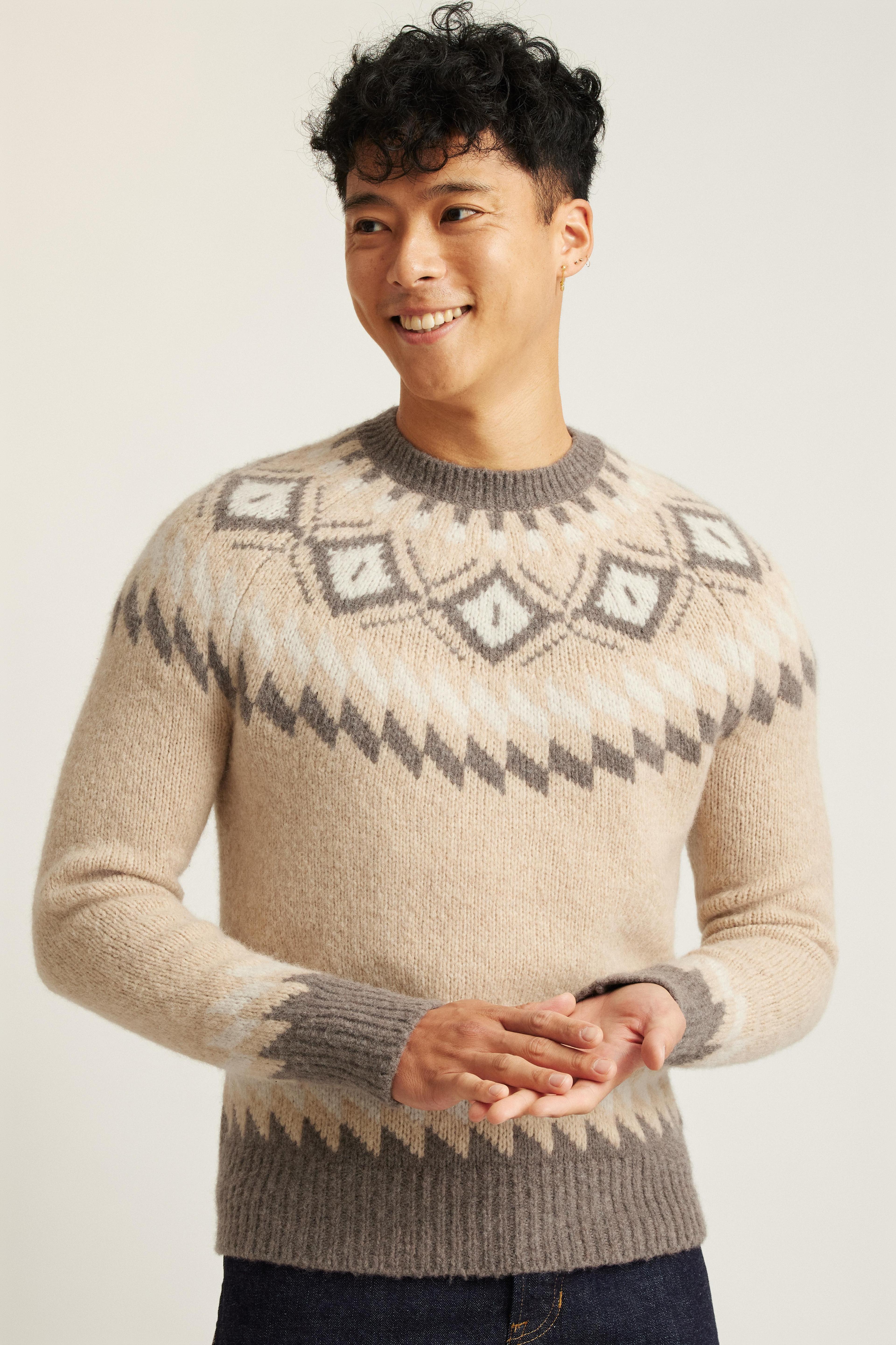 Wool Alpaca Crew Neck Sweater Product Image