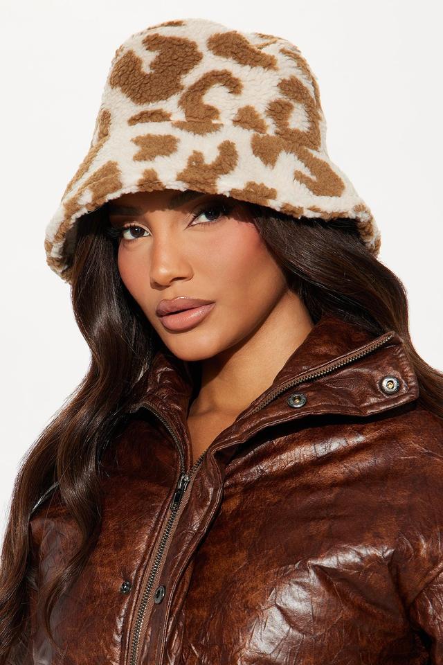 The Perfect Cheetah Bucket Hat - Brown/combo Product Image