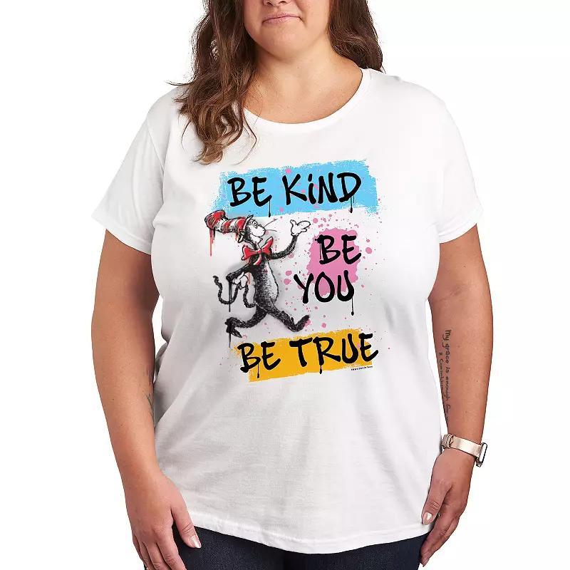 Plus Dr. Seuss Be Kind Be You Be True Graphic Tee, Womens Product Image