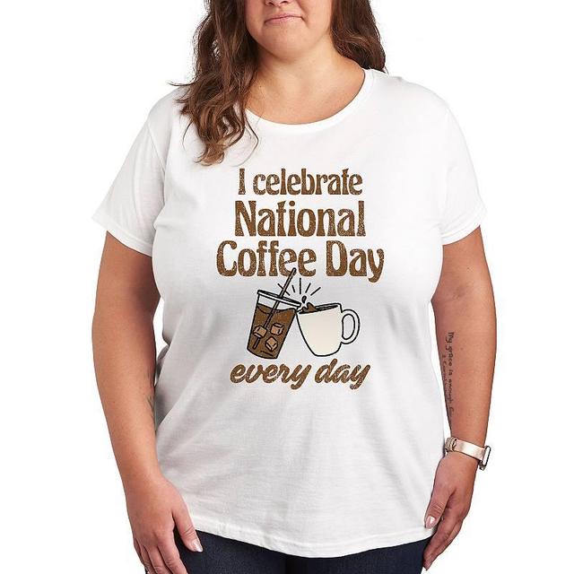 Plus National Coffee Day Graphic Tee, Girls Product Image