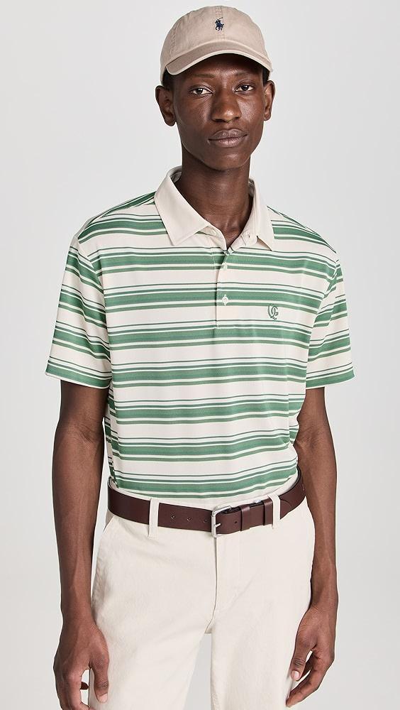 Quiet Golf Monogram Striped Polo | Shopbop Product Image