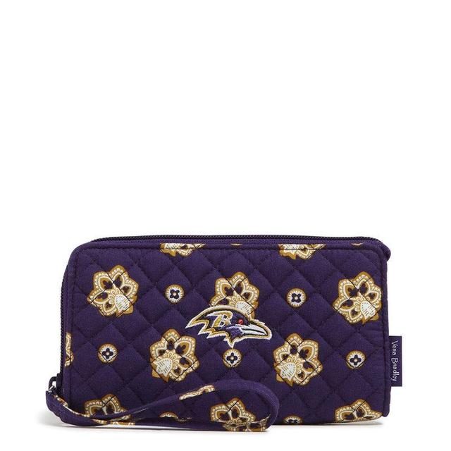 Vera Bradley NFL RFID Front Zip Wristlet Women in Baltimore Ravens Bandana Product Image