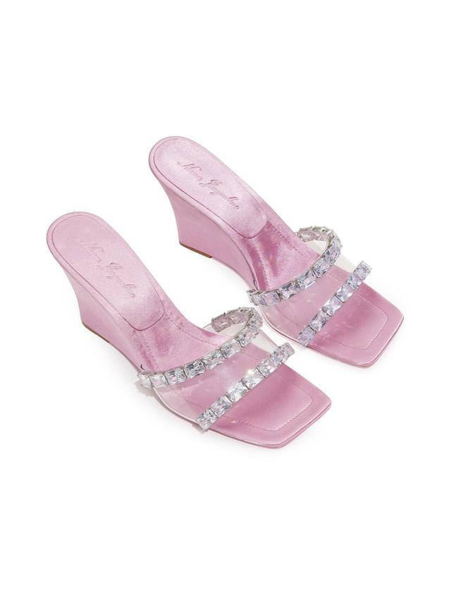 Cassandra Diamond Heels (Pink) (Final Sale) Product Image