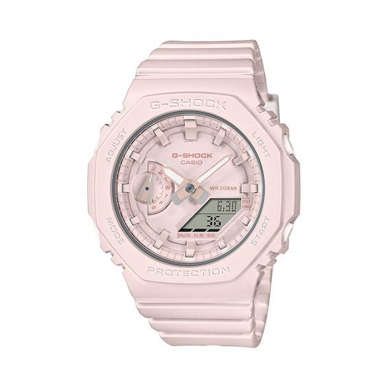 G-Shock Womens Digital Quartz Monotone Pink Resin Analog Watch 42.9mm, GMAS2100BA4A - Pink Product Image