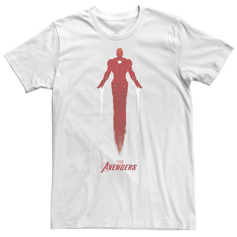 Big & Tall Marvel Avengers Game Iron Man Silhouette Tee, Mens Product Image