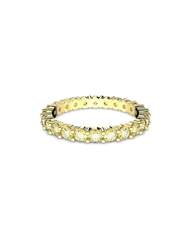 Swarovski Matrix Yellow Crystal Stack Ring in Gold Tone Product Image