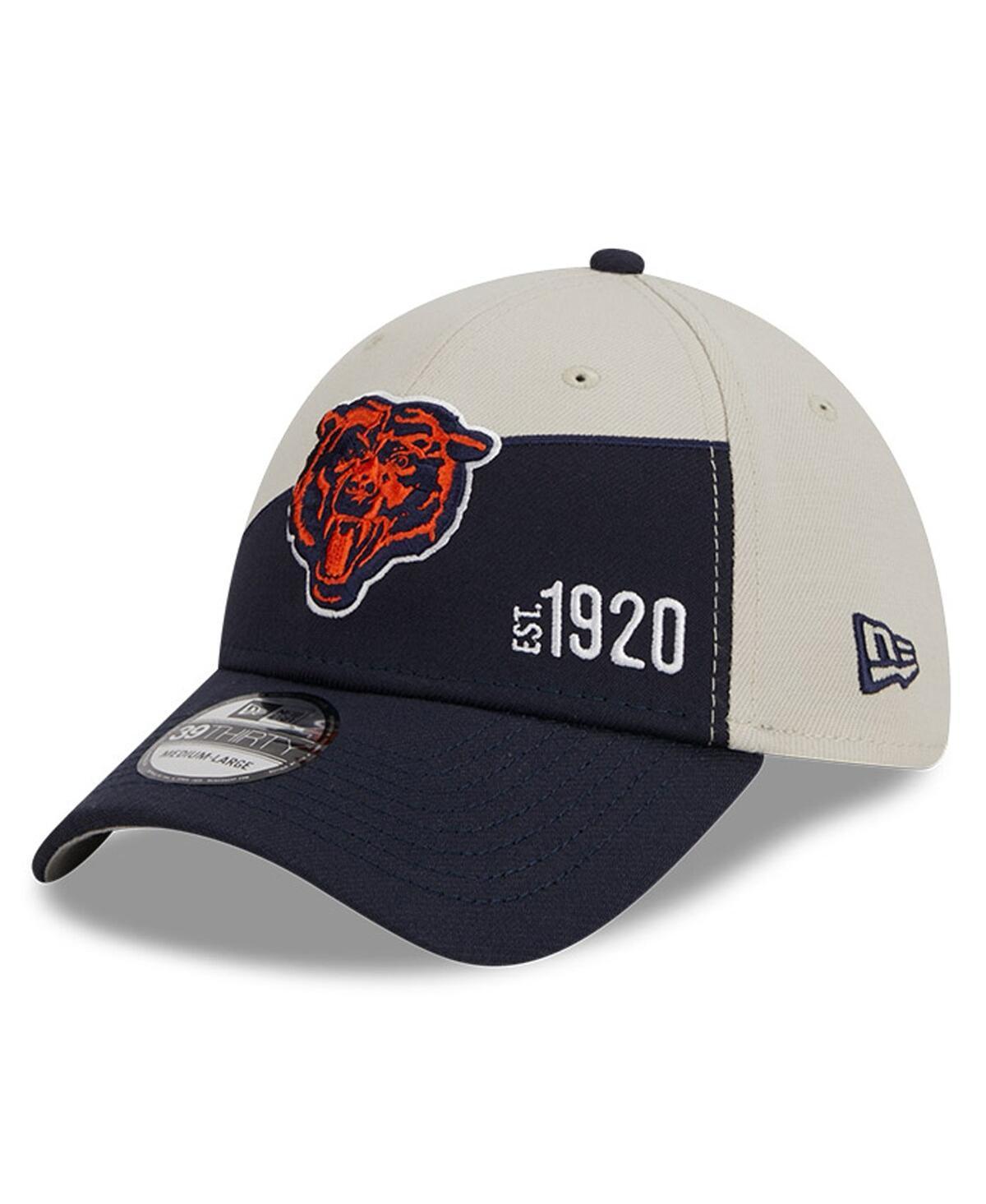 Mens New Era Cream Chicago Bears 2023 Sideline Historic 39THIRTY Flex Hat - Cream Product Image