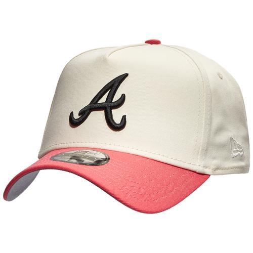 New Era Mens Atlanta Braves New Era Braves 9FORTY AF Chrome & Coral Cap - Mens Product Image