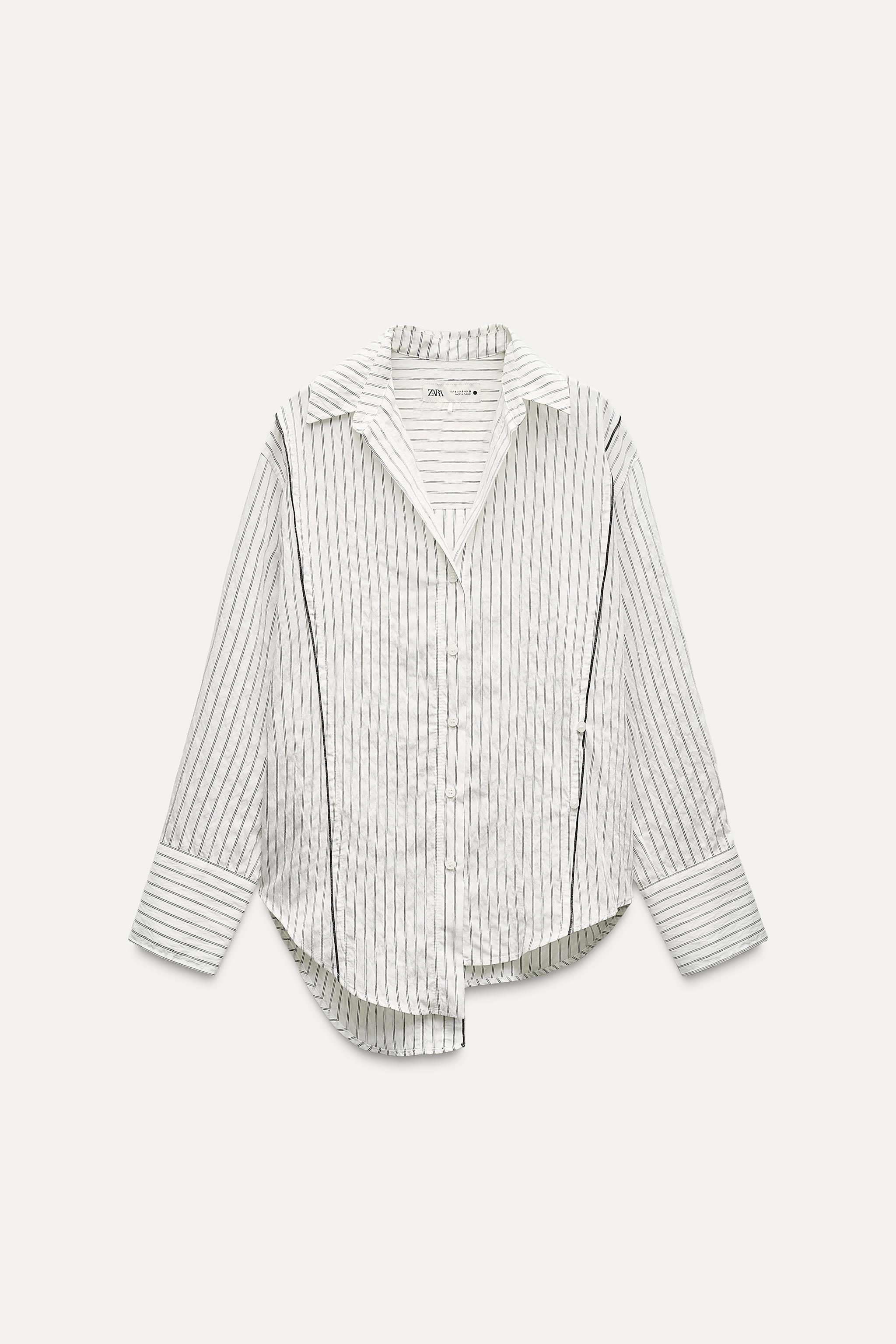 ZW COLLECTION MULTIPOSITIONAL STRIPED SHIRT Product Image