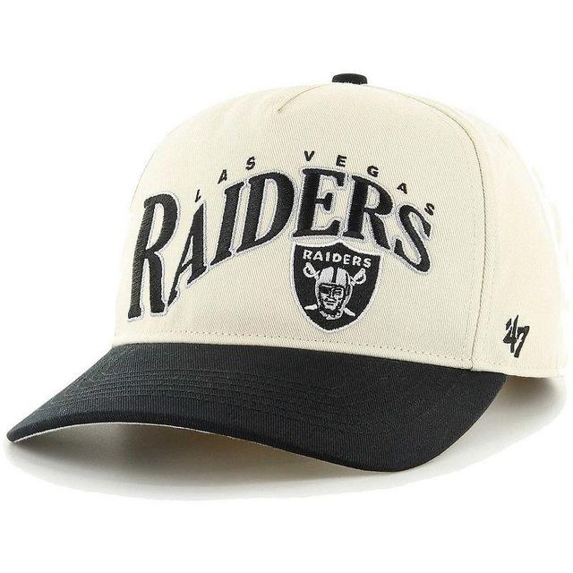 Mens 47 Khaki/Black Las Vegas Raiders Wave Hitch Adjustable Hat Product Image