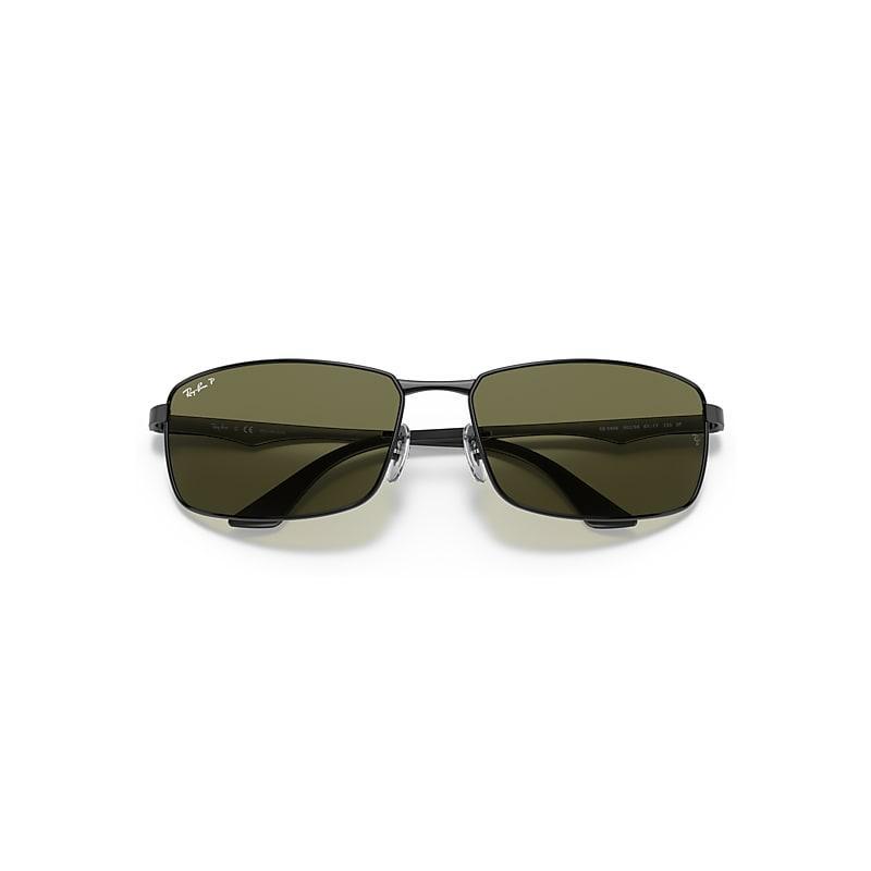 Ray-Ban Mens Polarized Metal Rectangle Sunglasses Product Image