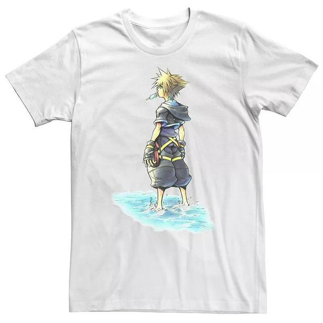 Big & Tall Disney Kingdom Hearts Sora Sea Salt Ice Cream Sketch Tee, Mens Product Image