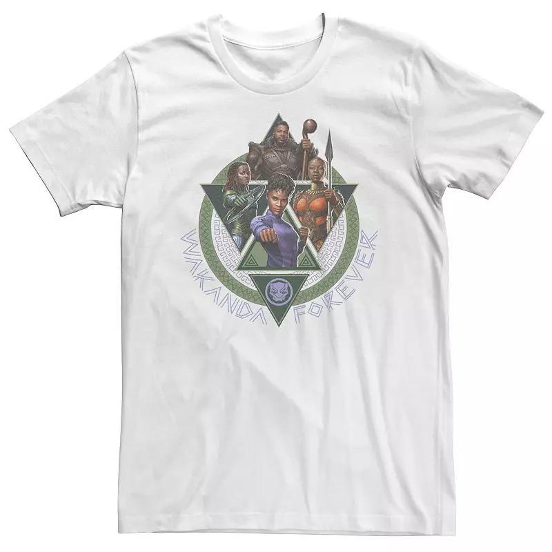 Big & Tall Marvel Wakanda Fover Special Wakanda Squad Shuri Okoye Nakia M Baku Tee, Mens Product Image