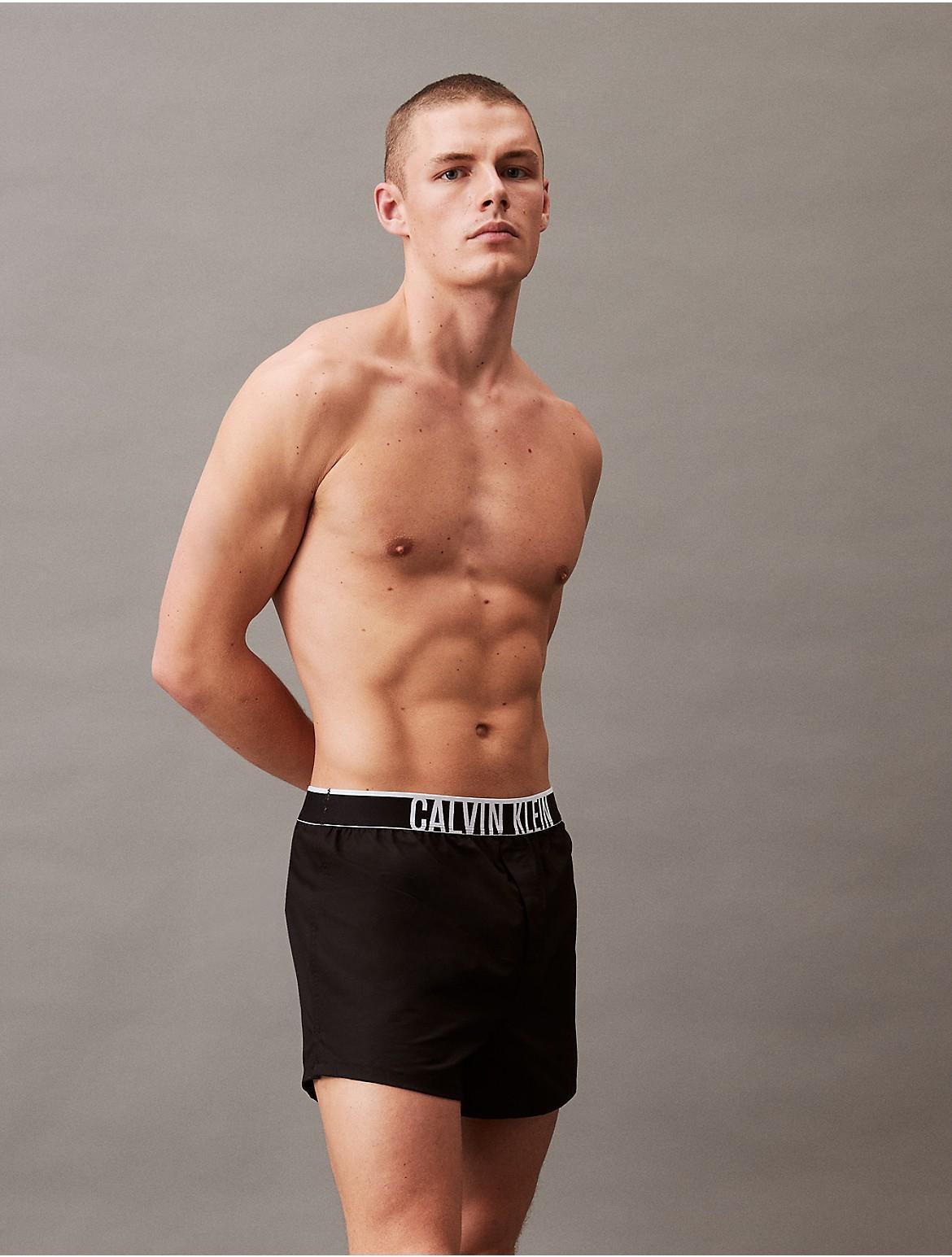 Calvin Klein Mens Intense Power Lounge Slim Woven Boxer - Black - M Product Image