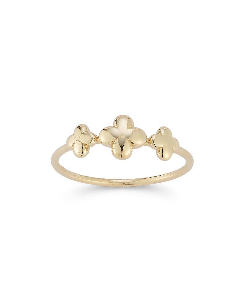 Moon & Meadow 14K Yellow Gold Polished Triple Clover Ring Product Image