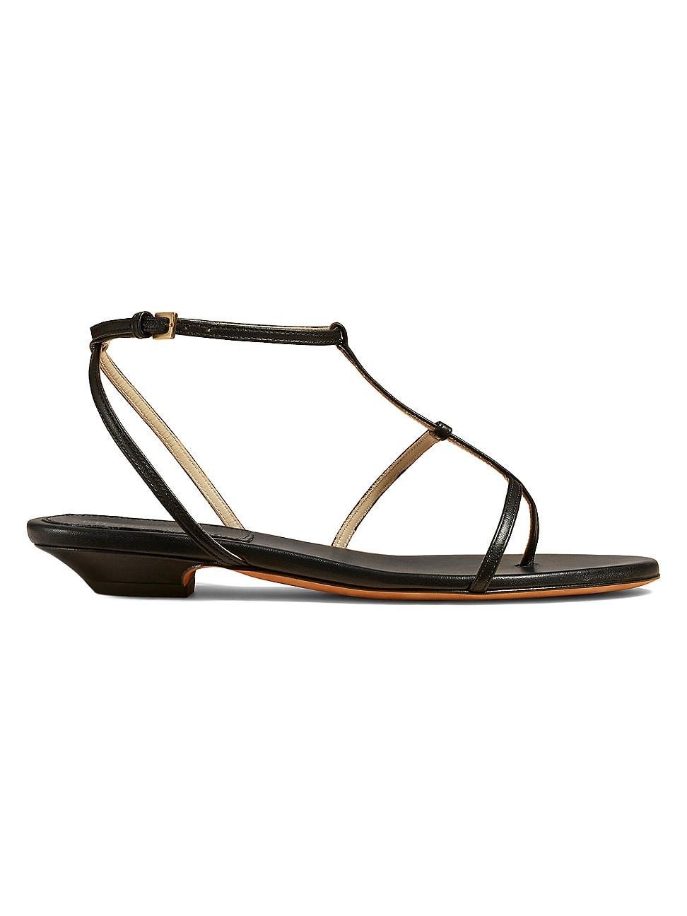 Womens Jones Leather T-Strap Sandals Product Image