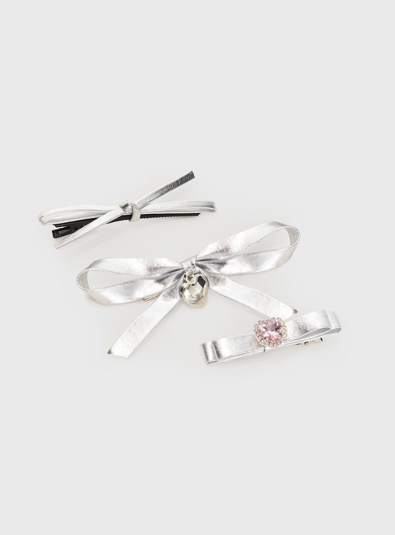 Mich Hair Clip Pack Silver Product Image