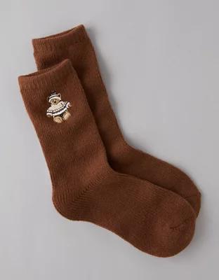 AE Teddy Bear Crew Socks Product Image