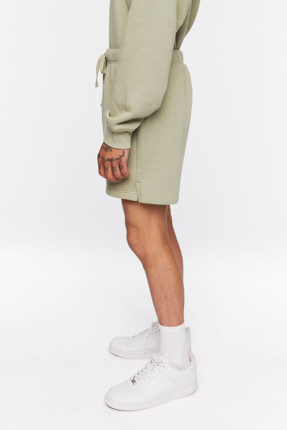 Fleece Flocked Still Going Graphic Shorts | Forever 21 Product Image