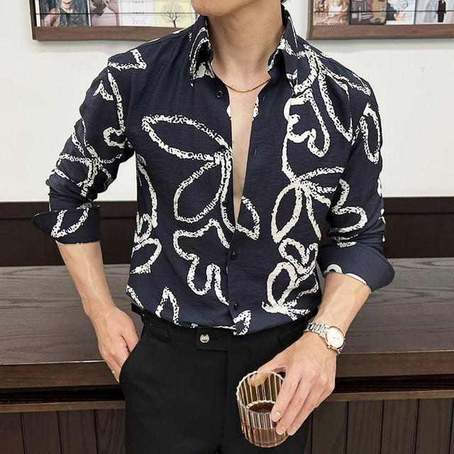 Floral Print Button-Up Shirt Product Image