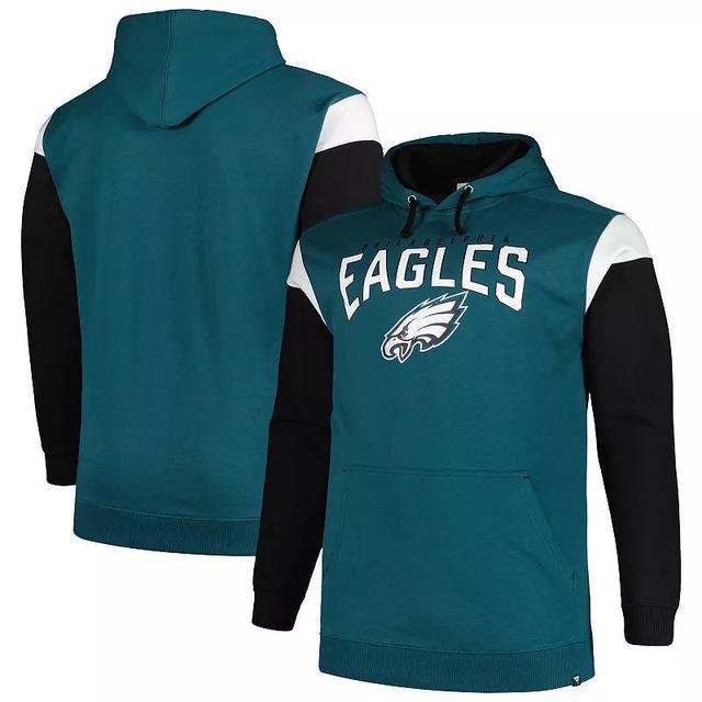 Mens Profile Midnight Philadelphia Eagles Big & Tall Trench Battle Pullover Hoodie Product Image