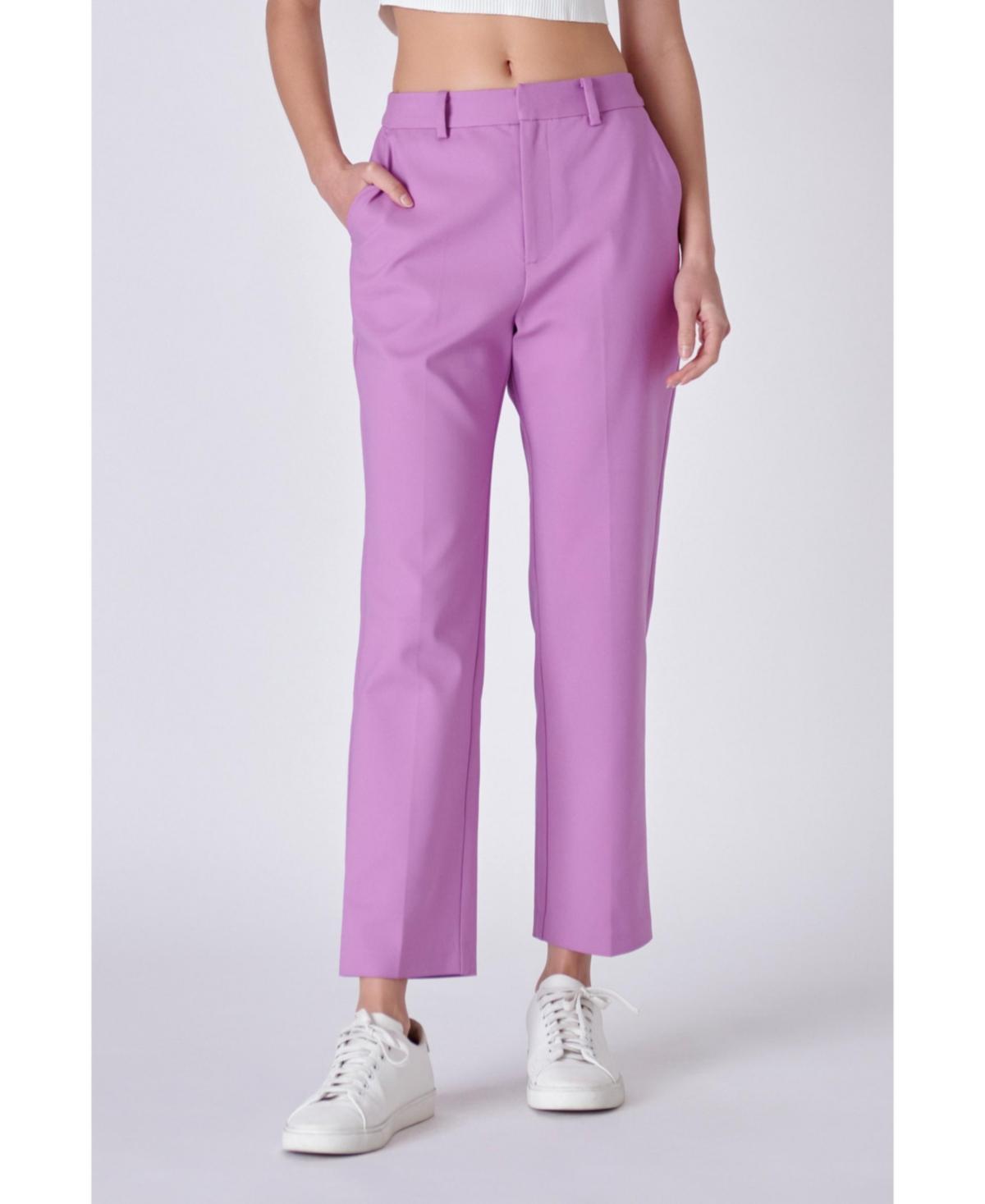 Womens Slim Cigarette Trousers Product Image