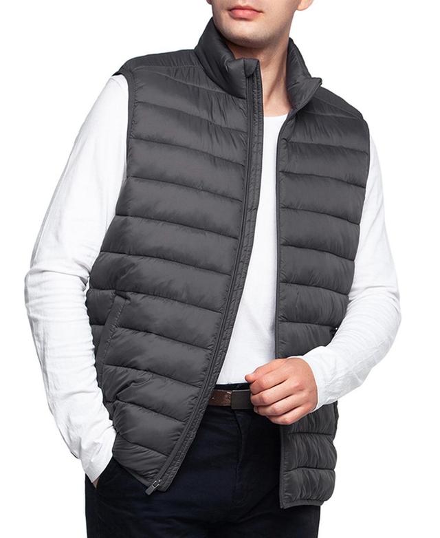 Mens Lightweight Puffer Vest - Black Product Image