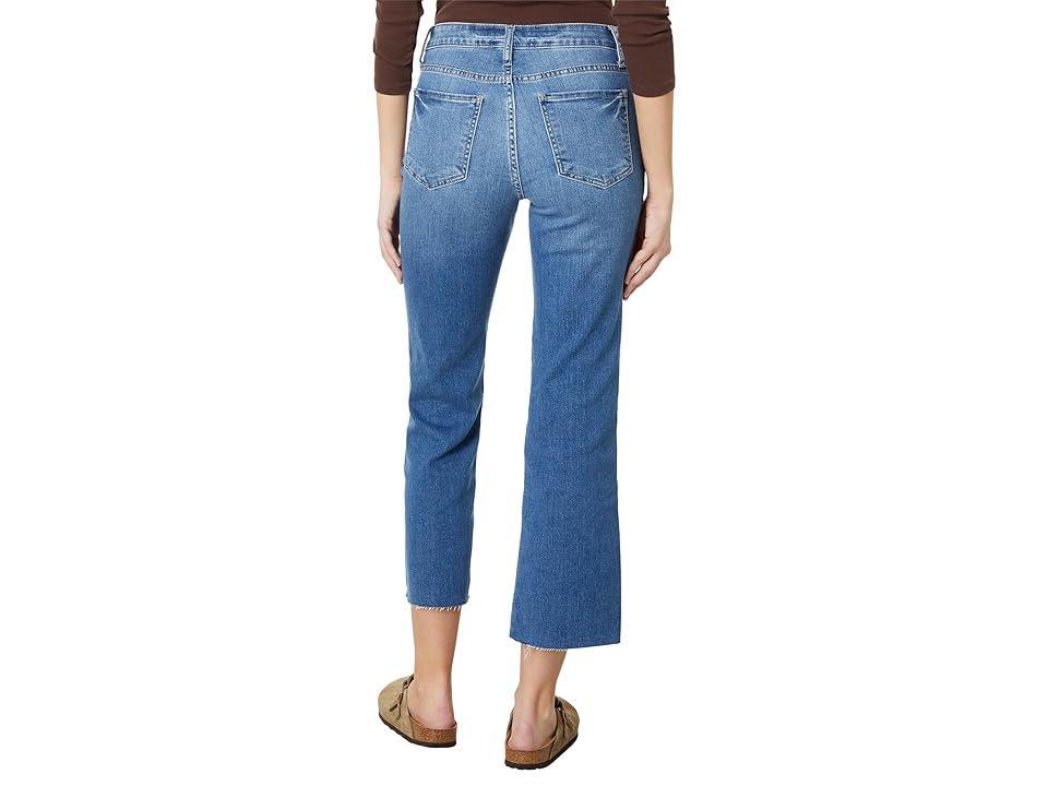 KUT from the Kloth Kelsey High-Rise Fab Ab Ankle Flare With Raw Hem In Chivalrous (Chivalrous) Women's Jeans Product Image