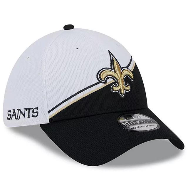 Mens New Era /Black New Orleans Saints 2023 Sideline 39THIRTY Flex Hat Product Image