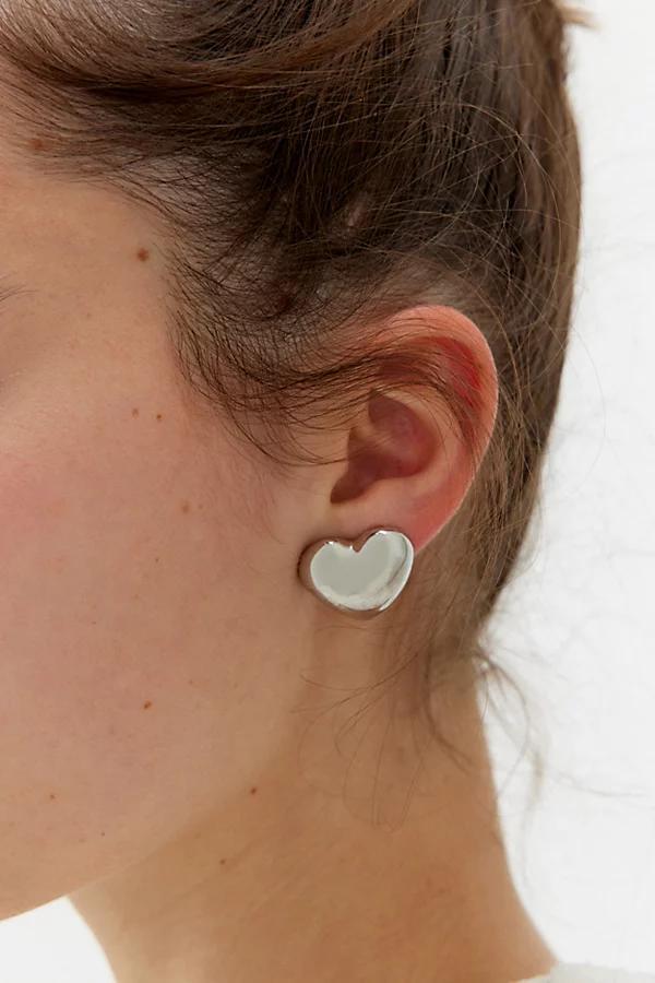 Puffy Heart Post Earring Womens at Urban Outfitters Product Image