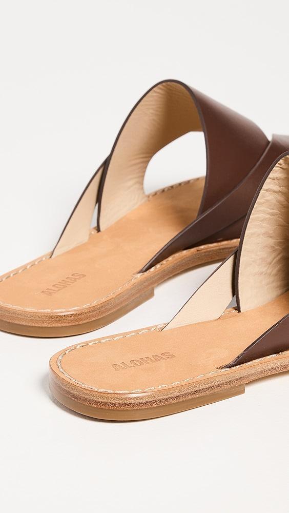 Alohas Eugene Brown Leather Sandals | Shopbop Product Image