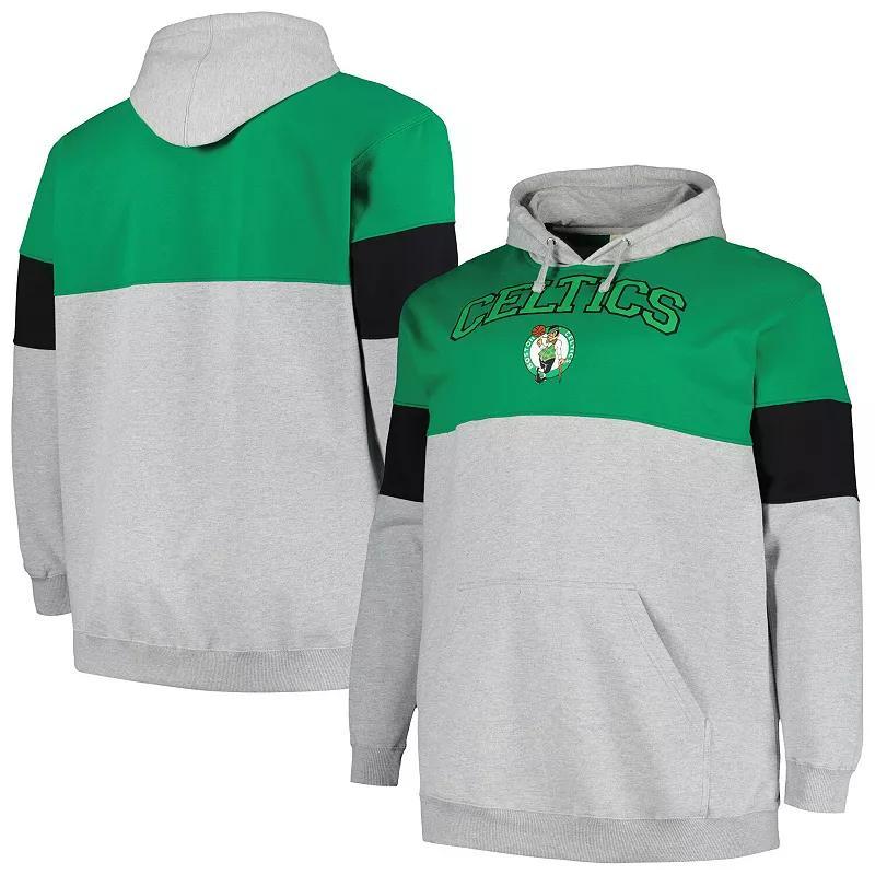 Mens Fanatics Branded Kelly /Black Boston Celtics Big & Tall Pullover Hoodie Product Image