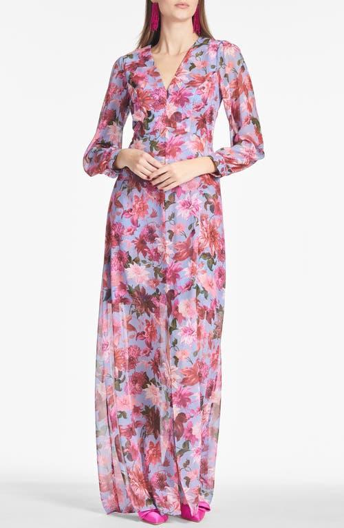 Womens Penny Floral Chiffon Gown Product Image