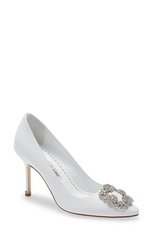 Manolo Blahnik Hangisi Crystal Buckle Pump Product Image