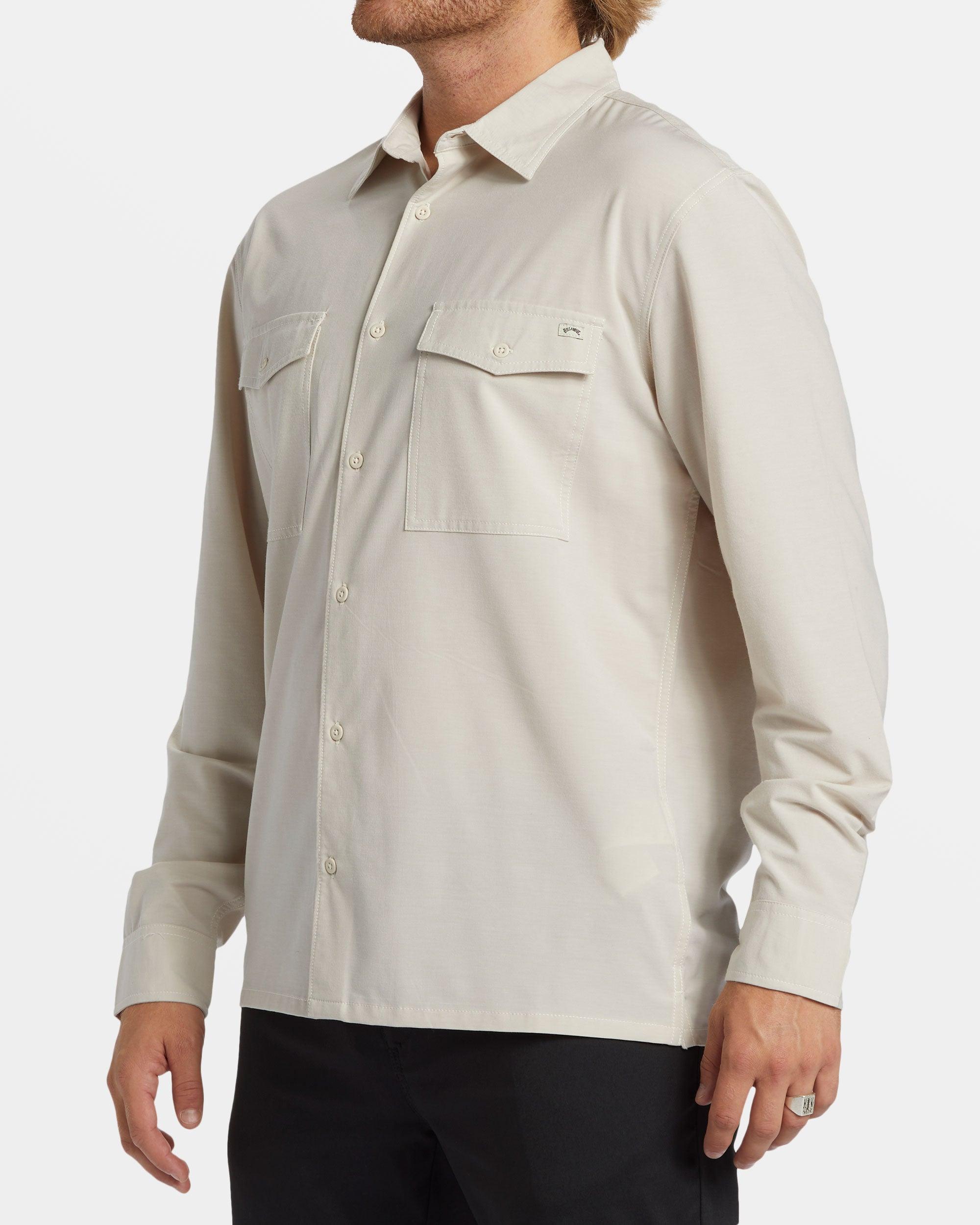 Surftrek Long Sleeve Shirt - Cream Male Product Image