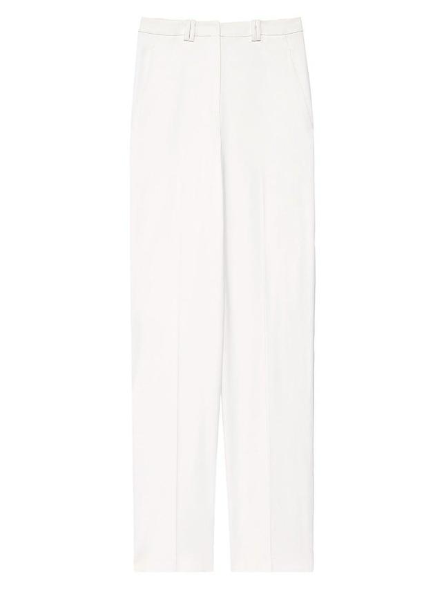 Womens Fluid Straight-Leg Trousers Product Image