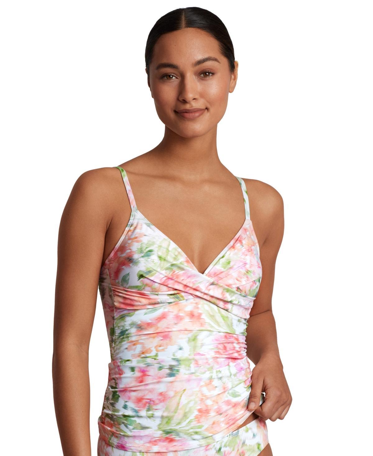 Women's Floral-Print Tankini Top Product Image