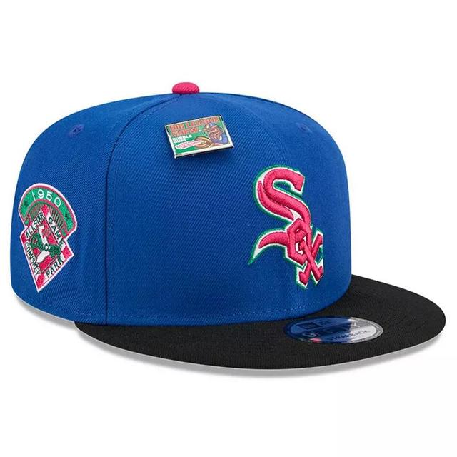 Mens New Era Royal/Black Chicago White Sox Watermelon Big League Chew Flavor Pack 9FIFTY Snapback Hat Product Image