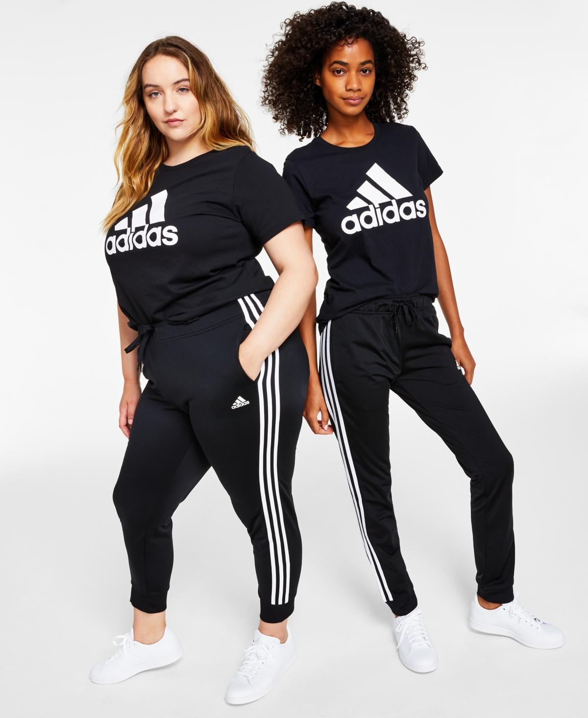 adidas Womens Essentials Warm-Up Slim Tapered 3-Stripes Track Pants-4X product image