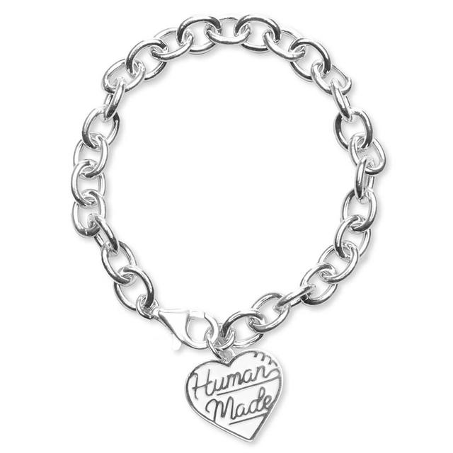 Heart Silver Bracelet - Silver Male Product Image