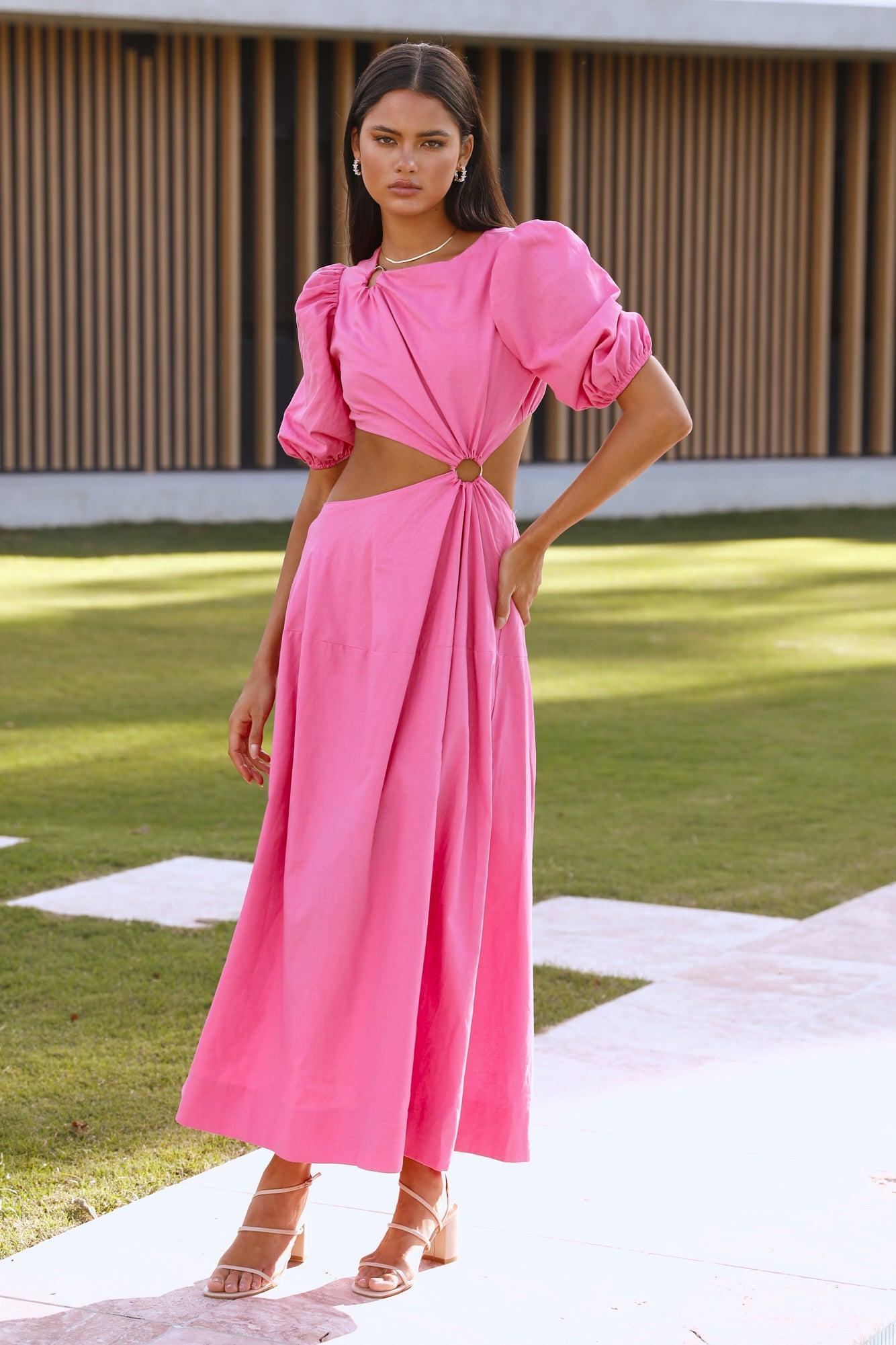 Cookie Jar Maxi Dress Pink Product Image