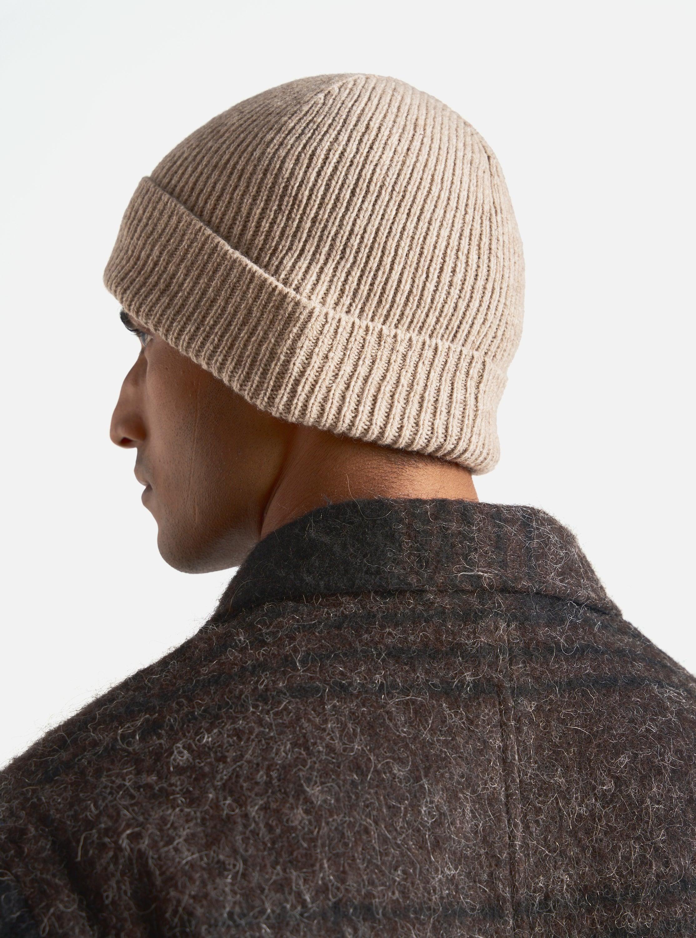 Universal Works Watch Cap in Fawn Eco Wool Product Image