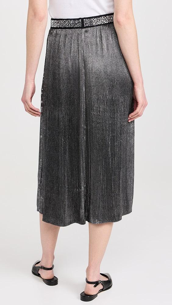 Le Superbe Foil Pleated Skirt | Shopbop Product Image