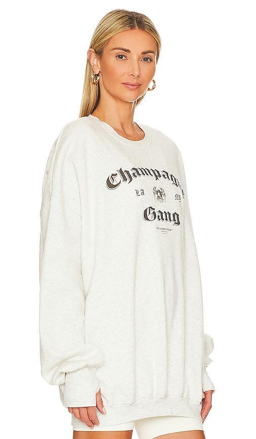 The Laundry Room LA Champagne Gang NY Jumper in Grey. Size M, L, XS. Product Image