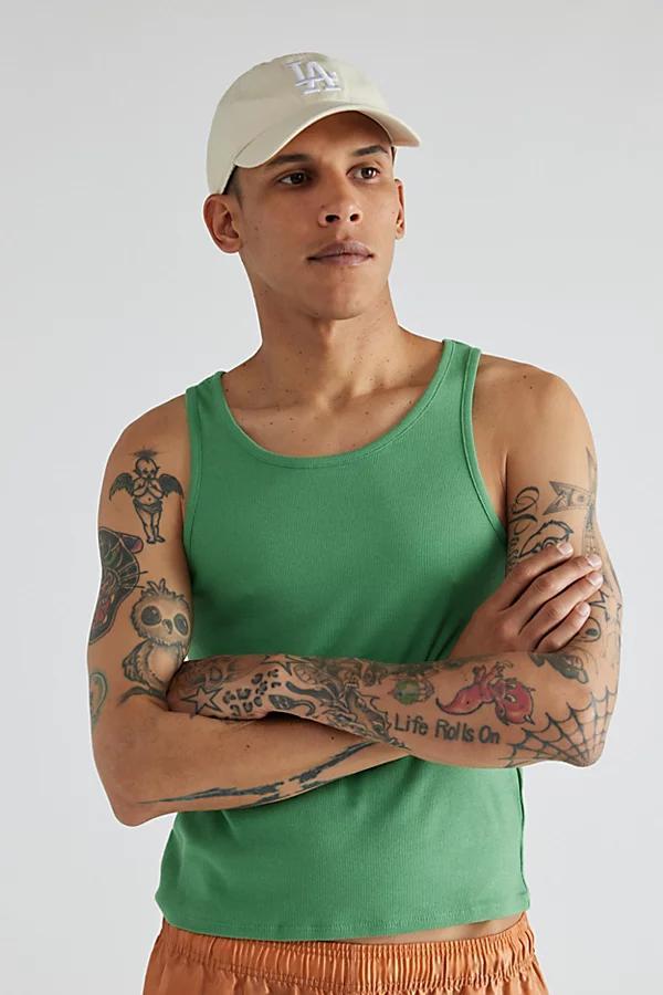 Urban Outfitters UO Shrunken Rib Tank Top Mens at Urban Outfitters Product Image