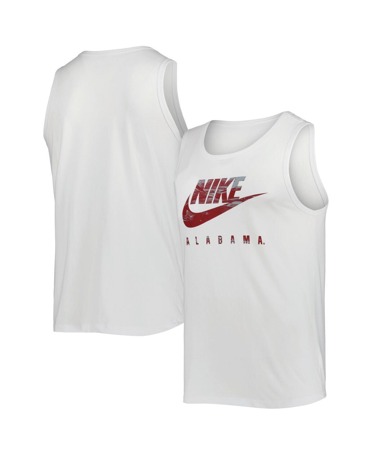 Mens Nike White Alabama Crimson Tide Spring Break Futura Performance Tank Top Product Image