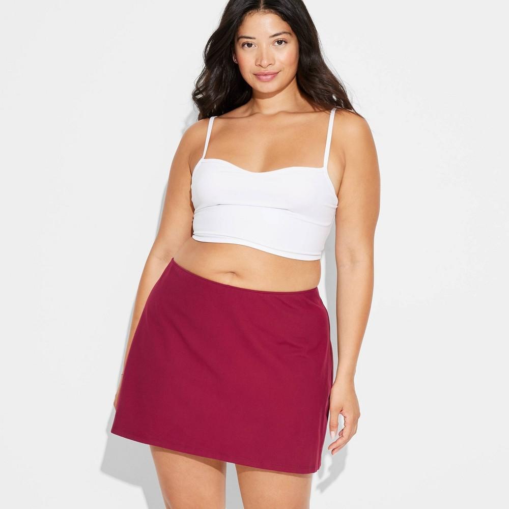 Womens Game Day ButterBliss Mini Skort - Wild Fable Maroon 2X Product Image