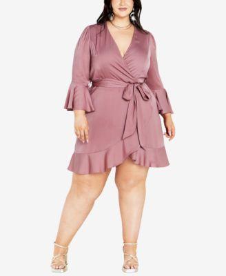 Plus Size Estelle Wrap Dress Product Image