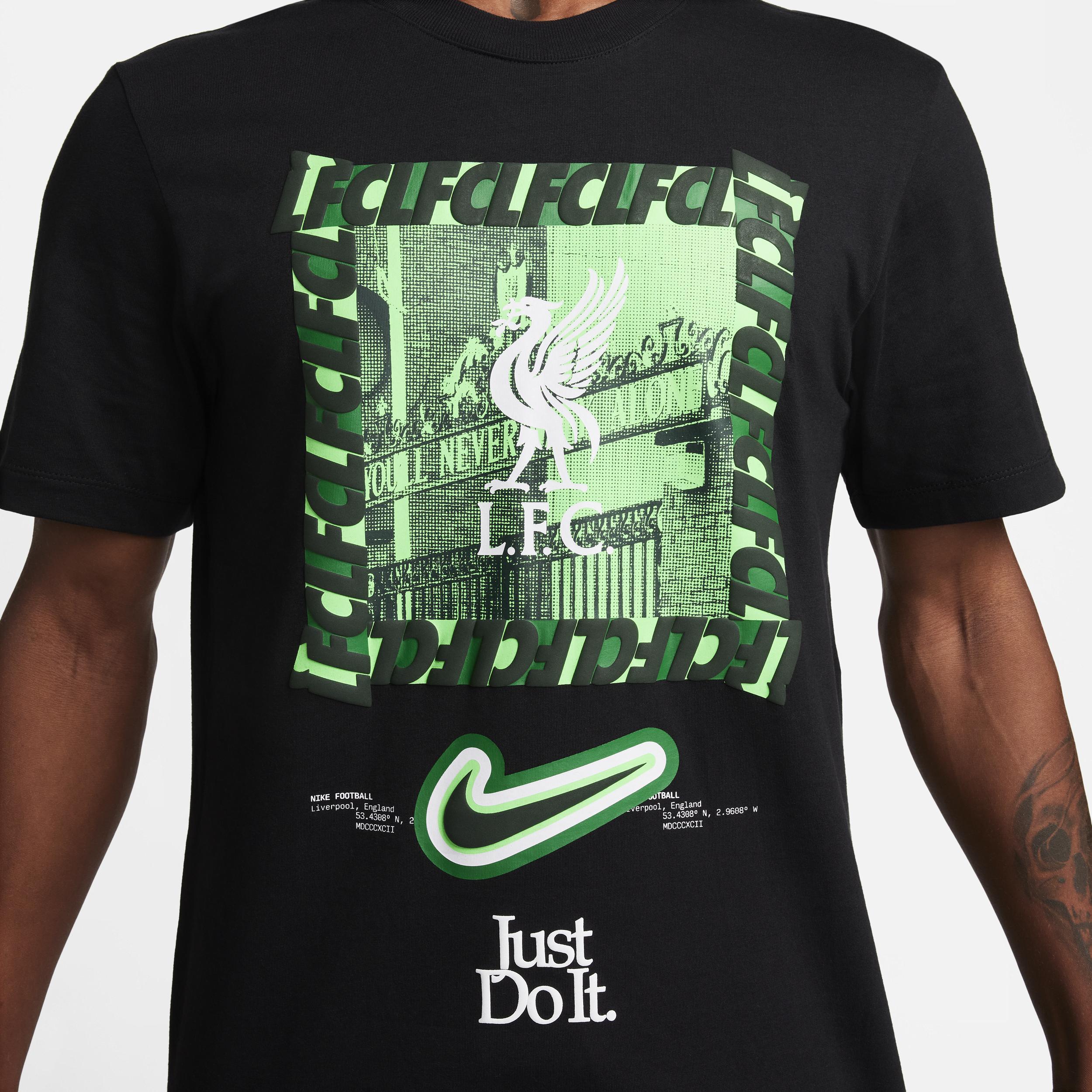 Mens Nike Black Liverpool DNA T-Shirt Product Image